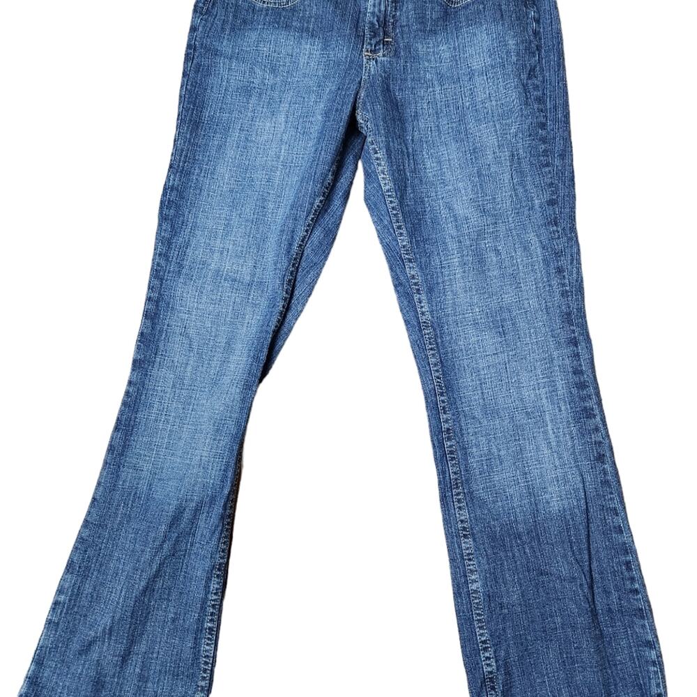 Riders By Lee Jeans Womens Size 8 Petite Mid Rise Boot Cut Medium Wash - Picture 4 of 10